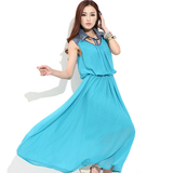 <span class=H>思阳</span> 舞动美丽/2012新款夏季波西米亚牛仔雪纺连衣裙SQ12042540