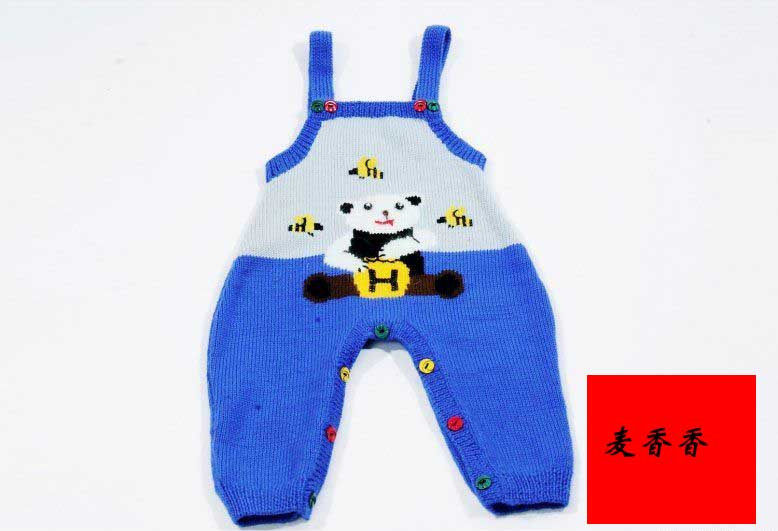 <em>手工</em>编织190#<em>婴儿连体毛衣</em>/<em>宝宝</em>哈衣/开档爬服