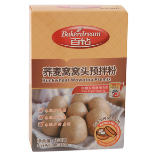  安琪 百钻 荞麦窝窝头预拌粉  窝窝头杂粮 荞麦面粉预拌粉 350克
