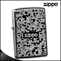 原装芝宝zippo专柜正品打火机 黑冰富贵唐草 双面刻zipoo特价