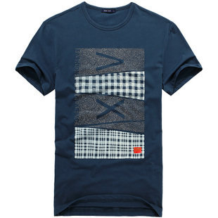 <span class=H>Jean</span> <span class=H>Jack</span>纯棉<span class=H>短袖</span>T恤 男 圆领 几何图案 休闲修身短T TX0612六折