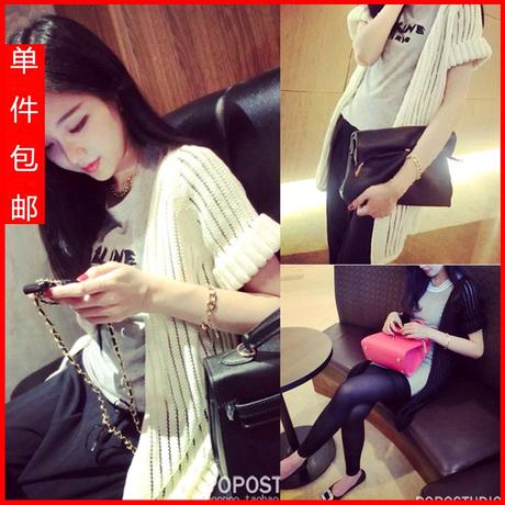 2014蘑菇街新款夏装<em>女士</em>钩花<em>镂空开衫</em>外套中