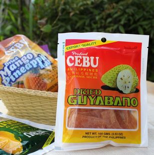  【假一罚万】菲律宾进口Cebu宿务/宿雾番荔枝干 红毛榴莲干100g