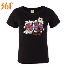 361度 2011新款 正品 短T  文化衫 女 圆领短袖T恤