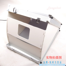 M中号移动摄影箱 带灯管背景布拍化妆品首饰小型产品静物便携拍摄