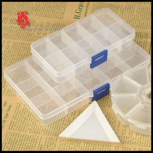  长方形圆形三角盘收纳盒 水钻盒 塑料盒 手机美容手机贴钻