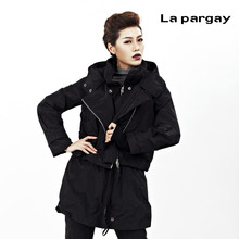 清仓 2012冬装Lapargay纳帕佳正品连帽两件套中长棉衣女装L304127