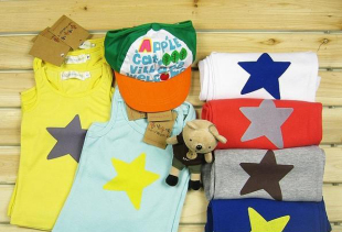  断码清仓 韩版童装 夏装儿童吊带 男女童糖果五角星背心 夏季主打