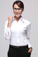 <span class=H>G</span><span class=H>2000</span>职业女装　白色浅蓝色暗斜纹 正品衬衫 长袖衬衣 五色可选