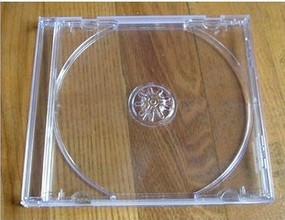 厚 透明 CD空盒 光盘 DVD 影碟 方盒 (14.3*12.5*1CM ）