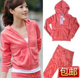 特价包邮！2010年最新款式！JUICY女装<span class=H>休闲服</span>天鹅绒休闲套装