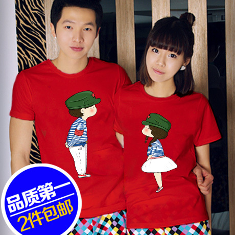 2012新款情侣装夏装 原创第七公社卡通模范 韩版短袖T恤