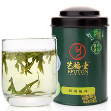 艺福堂茶叶 春茶龙井 2012年新茶 西湖龙井茶 包邮一级特香50g/罐