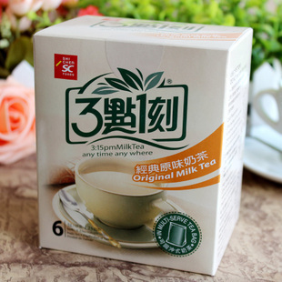  进口饮品 台湾三点一刻 3点1刻 经典原味奶茶120g (20gX6包 )香浓