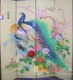 北京手绘堆金漆画工艺屏风隔断玄关屏风