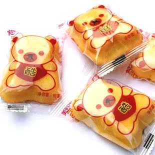  美时乐【熊仔蛋糕】动物面包 好吃的早餐点心小熊面包零食250g