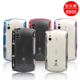 安尔斯 索爱<span class=H>Z1</span><span class=H>i</span>手机壳 R800<span class=H>i</span>保护壳 手机套 保护套 双色硅胶套+膜