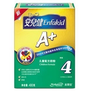  MANJOHNSON美赞臣 四段 大陆版 400g 盒装 中国大陆婴幼儿牛奶粉