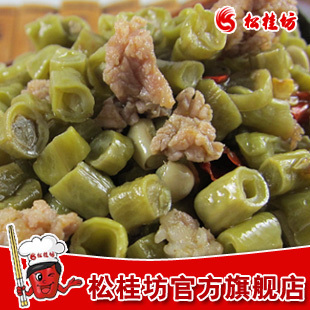  松桂坊 酸豆角肉臊 湖南特产下饭菜 湘西泡菜酸豇豆 老坛酸菜