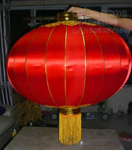 大红灯笼批发喜庆绸缎布铁口宫灯婚庆红灯笼春节灯笼结婚新年装饰