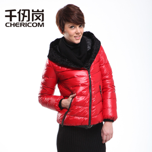  千仞岗羽绒服正品时尚薄款修身短款羽绒服女C-711