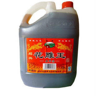  绍兴黄酒 越景五年陈花雕王 营养黄酒10斤实惠装整箱包邮物流