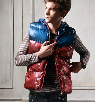 <em>棉马甲</em>,古由卡韩版男装潮流<em>休闲</em>街拍达人秀马