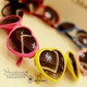 B19 College wind little pepper with heart-shaped sunglasses color candy heart love glasses sunglasses sunglasses
