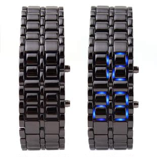  正品时刻美SKMEI品牌男表 熔岩LED手表 男时装表 韩国时尚电子表