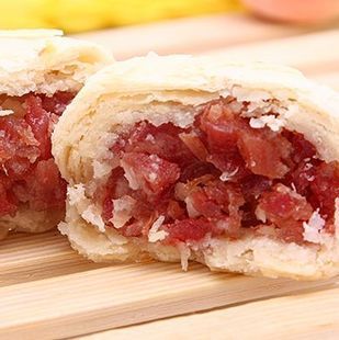 10个包邮 云南特产滇味堂白酥皮云腿月饼50克中秋火腿月饼咸肉食