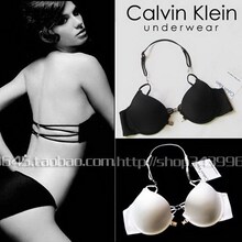 Calvinklein女式内衣CK文胸前扣挂脖新一代金属铂DX系列B356-文胸