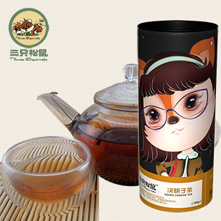  【三只松鼠_决明子茶】养生茶 特级宁夏熟茶新品160g罐装 AE2