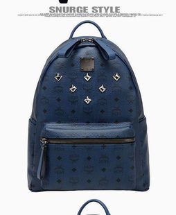  MCM世界杯牛皮感双肩包后背包韩国代购魏晨允浩有天Rain男包女包