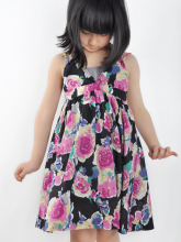 ��ͯС��/Chouchou chic/����/Ůͯ/�ڵ�õ�廨ȫ��˫�����ȹ