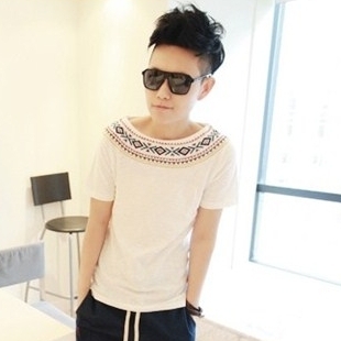 民族花纹围脖纯棉...