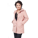 春装时尚羊毛呢服装中老年上衣大衣气质妈妈装中年老人衣服妇女装