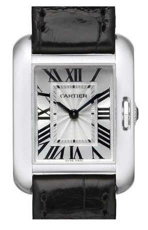 正品有货 卡地亚坦克W5310029白金小号石英