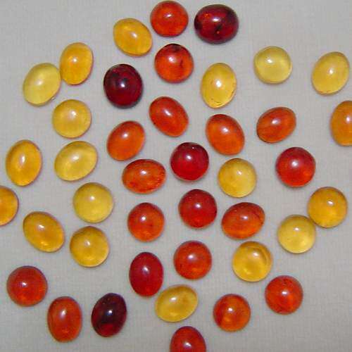 天然琥珀,◆<em>三姐妹</em>精石屋◆ 天然琥珀戒面 裸石