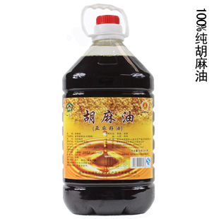  胡麻油 亚麻籽油 孕产妇月子油 纯天然麻油 含α亚麻酸 5L家庭装