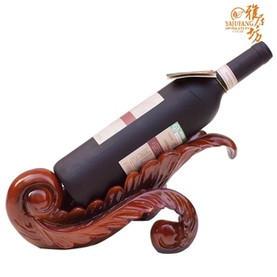 Modern home decorations, agile workshop resin creative European wine rack wine racks mahogany wine cooler-like decoration decoration