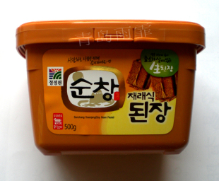  新品冲冠韩国特产食品调味品 清净园大豆酱 顺昌大酱500g做大酱汤