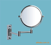慧普卫浴伸缩化妆镜子 浴室放大镜梳妆镜 双面美容镜8寸全铜