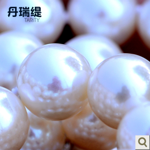  丹瑞缇珠宝 极品殿堂级 10-11mm 大珍珠项链正品 正圆几乎无暇