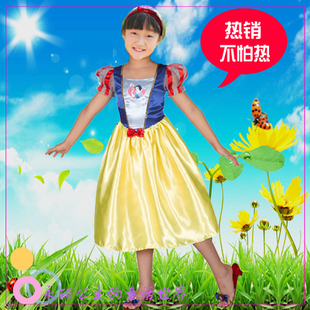  童装女童连衣裙 迪斯尼永丽公主裙演出服 儿童裙子夏装正品