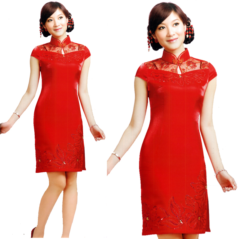 清仓时尚新娘装结婚礼服中式婚纱婚宴敬酒服红色喜服礼仪修身旗袍 清仓时尚新娘装结婚礼服中式婚纱婚宴敬酒服红色喜服礼仪修身旗袍