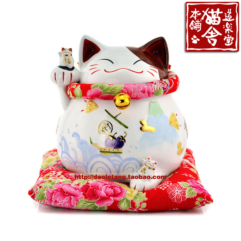 猫舍道乐堂本铺 右宝船 日本招财猫摆件陶瓷招财猫储蓄罐开业家居在类目 家居饰品, 装饰器皿, 招财猫中 - 来自Buy2taobao.com提供专业的淘宝代购服务