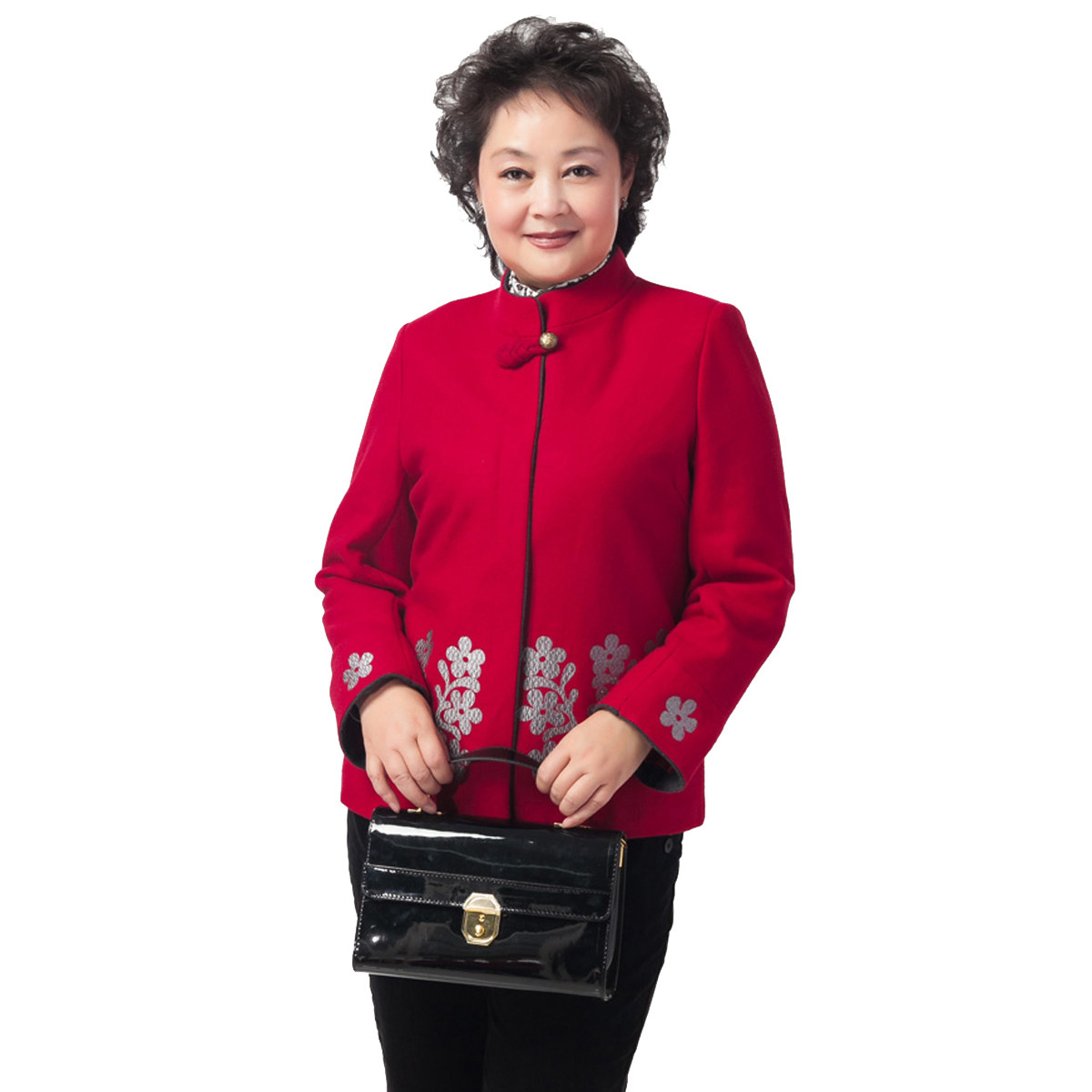 麦子熟了中老<span class=H>年</span>春秋装上衣服装 加肥加大女装妈妈装 毛呢外套<span class=H>秋冬</span>