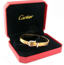 Cartier hebilla de oro tarjeta de * Asia viven versión del brazalete de acero de titanio (hombres)