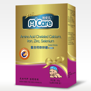  英国米卡儿 婴幼儿螯合钙铁锌硒 宝宝/儿童 补充微量元素 20袋60g