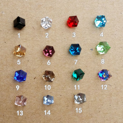 美甲饰品 美甲水晶钻石 指甲立体方钻正方形钻 厂家批发 多色